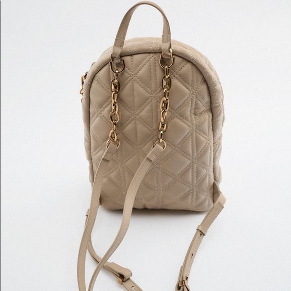 ZARA QUILTED CHAIN BACKPACK - Picture 5 of 6